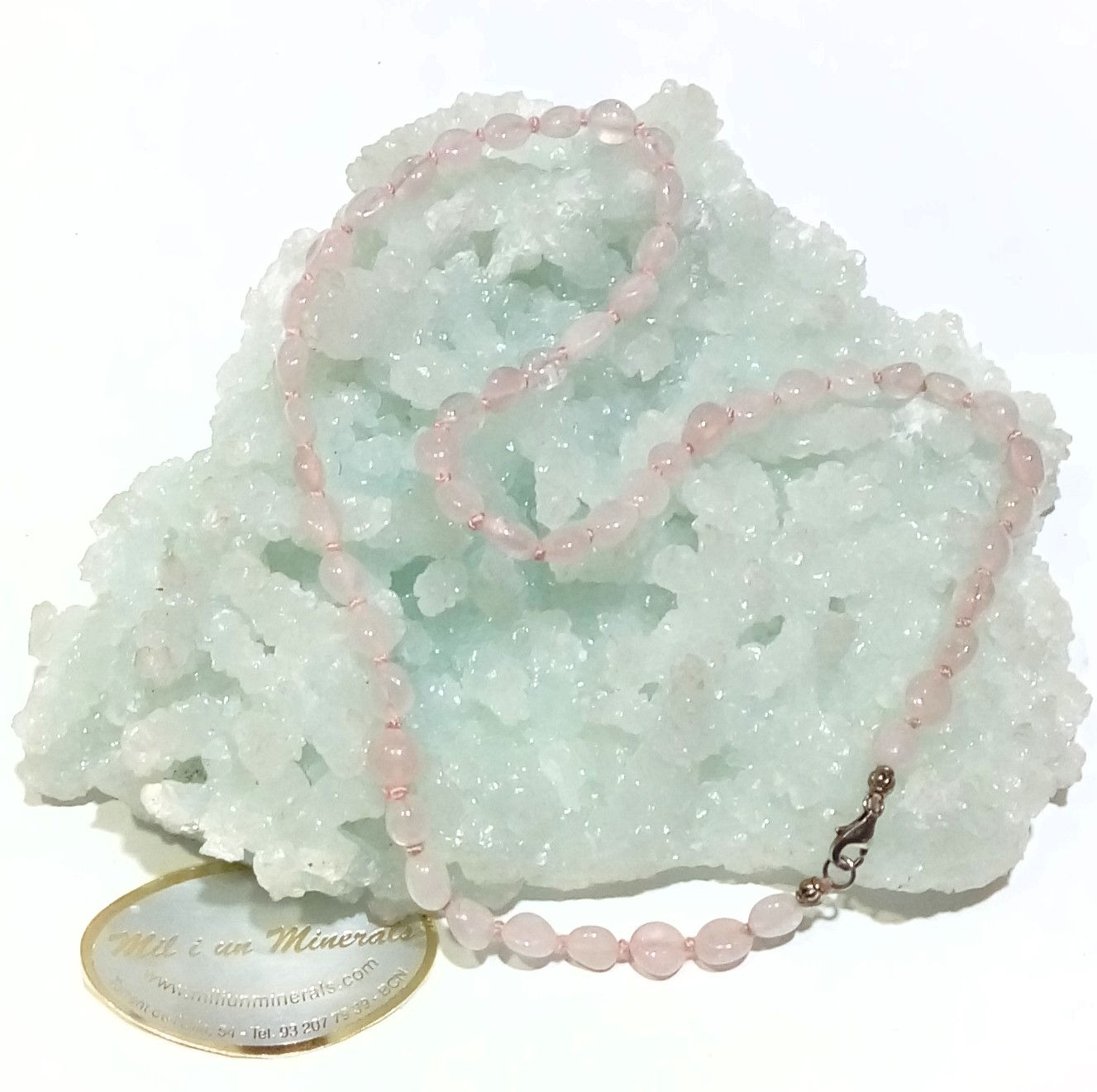 Collar Cuarzo Rosa “Tauro”