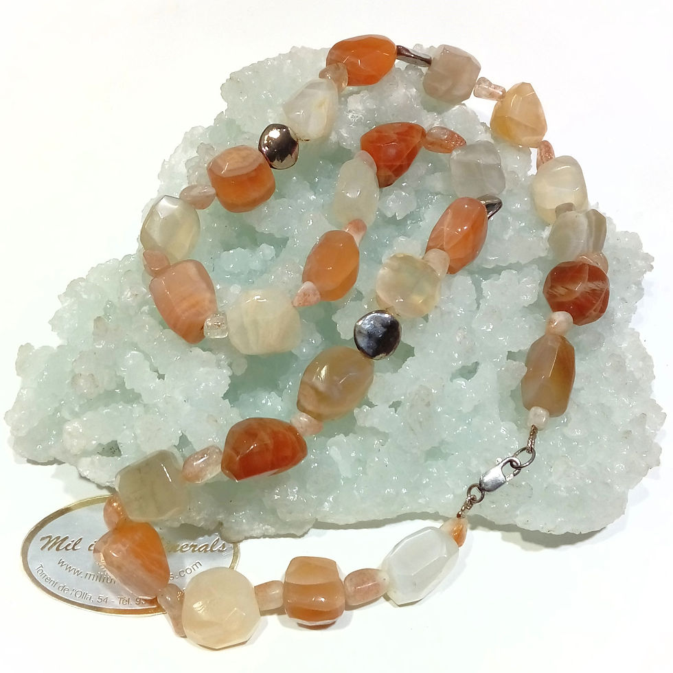 Collar Piedra Luna Adularia