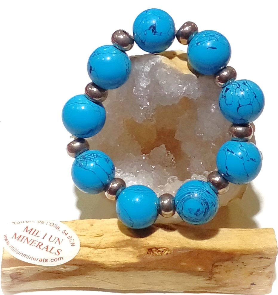Pulsera Howlita Azul "Acuario"
