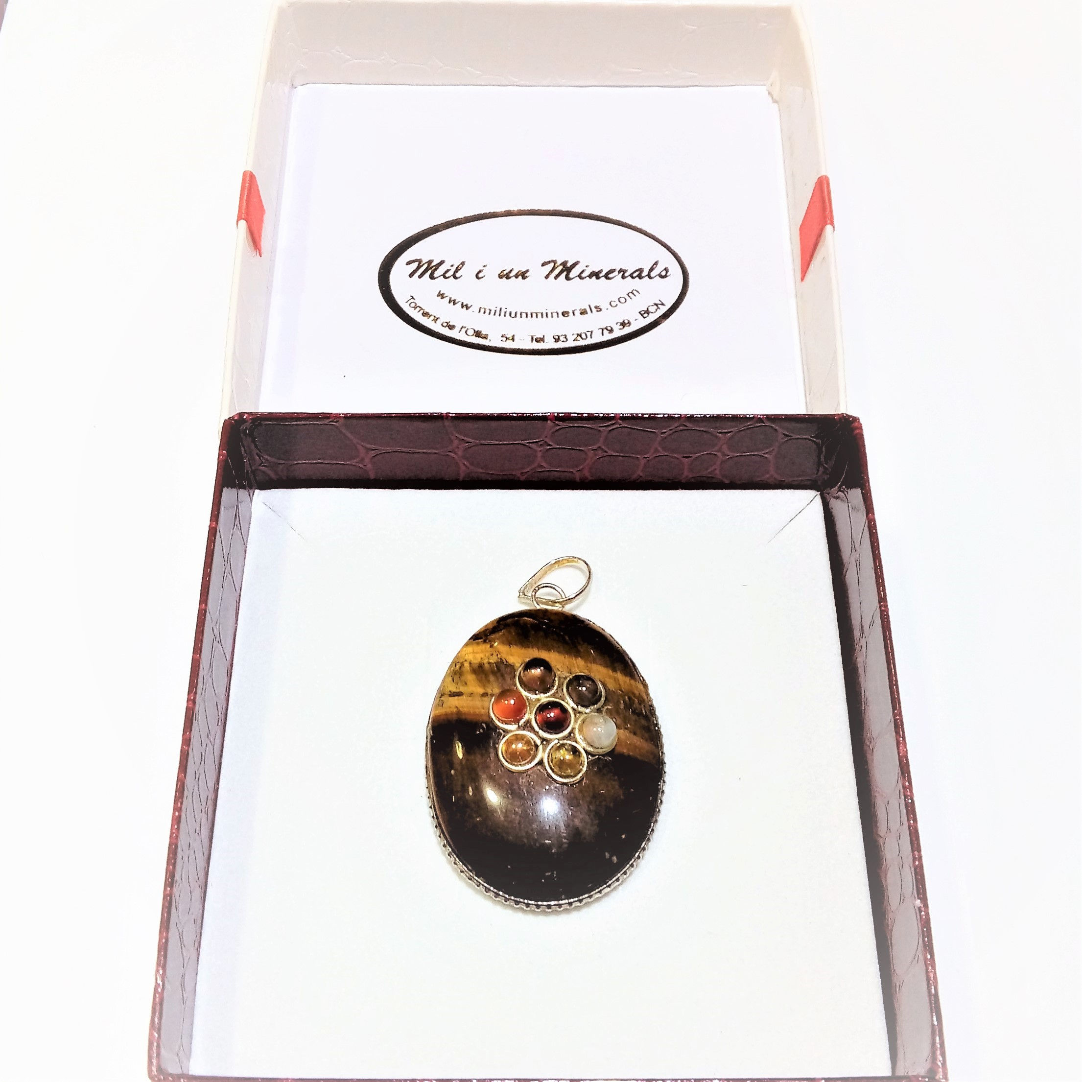 Colgante Chakras Ojo de Tigre "Geminis"