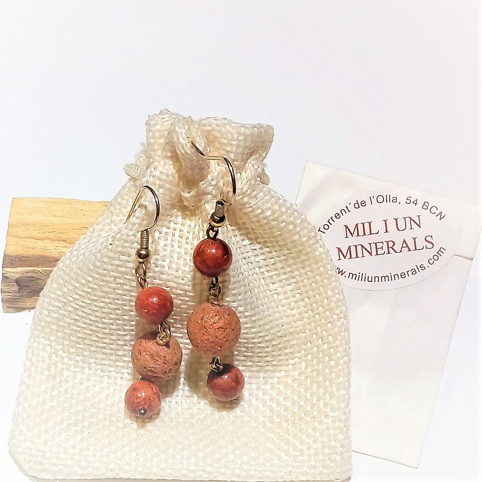 Pendientes Coral Rojo Manzana