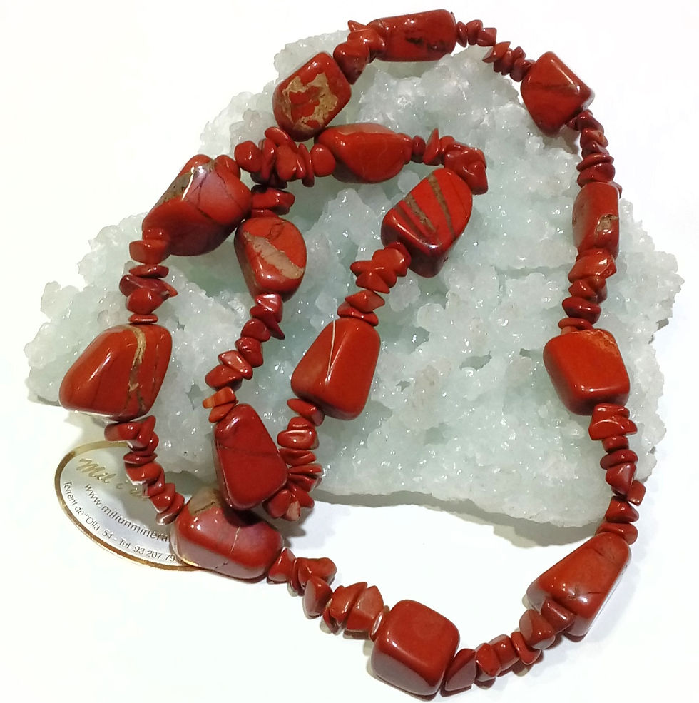 Collar Jaspe Rojo “Aries”