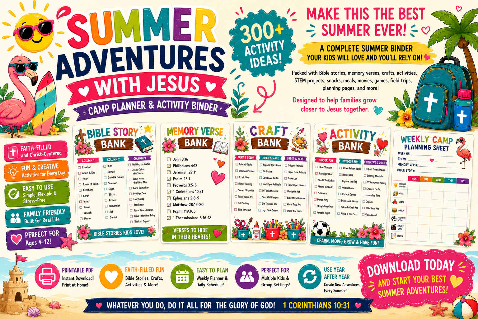 Summer Adventures with Jesus (Printable)