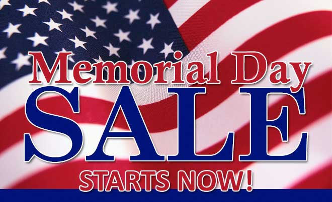 Memorial Day Sale Starts Now!