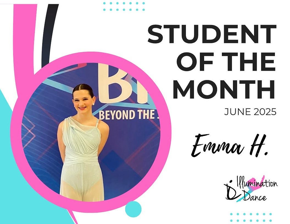 July Students June Student of the Month!