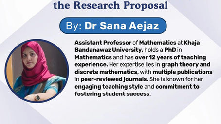 Webinar on “Research Proposal and Fine Tuning of the Research Proposal”