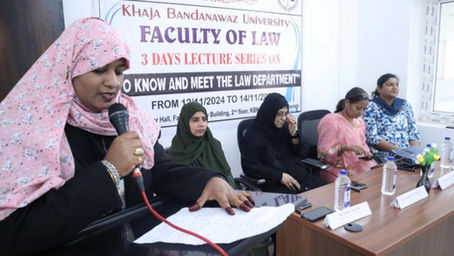 Three Days Lecture Series on “To Know and Meet Law Department” Day - 2