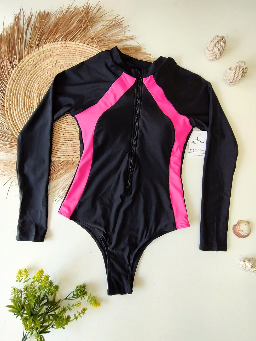 Kassandra surf negro-rosa