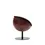Thumbnail: Retro soccer chair lillus wembley swivel chair dinner chair vintage leather brown in soccer design rear view