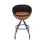 Thumbnail: Retro soccer chair lillus wembley Bar stool brown in soccer design front view