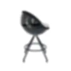 Pop-Art Kugel Sessel Ball Chair Ball Sessel Tresenstuhl Counterstuhl Schwarz lillus art im Kugel-Design Seitenansicht