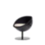 Golf Stuhl Golfball Stuhl Schwarz Wunschfarbe Drehstuhl Dinnerstuhl im Golfball-Design lillus eagle Schrägansicht