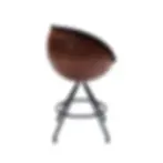 Tresenstuhl wembley im Retro-Fußball-Design aus Vintage-Echtleder Braun in Rückansicht von lillus