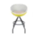 Tennisball Stuhl Tennis Stuhl Barhocker Gelb im Tennisball-Design lillus volley Frontansicht