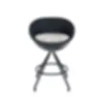 Pop-Art Kugel Sessel Ball Chair Ball Sessel Tresenstuhl Counterstuhl Schwarz lillus art im Kugel-Design Frontansicht