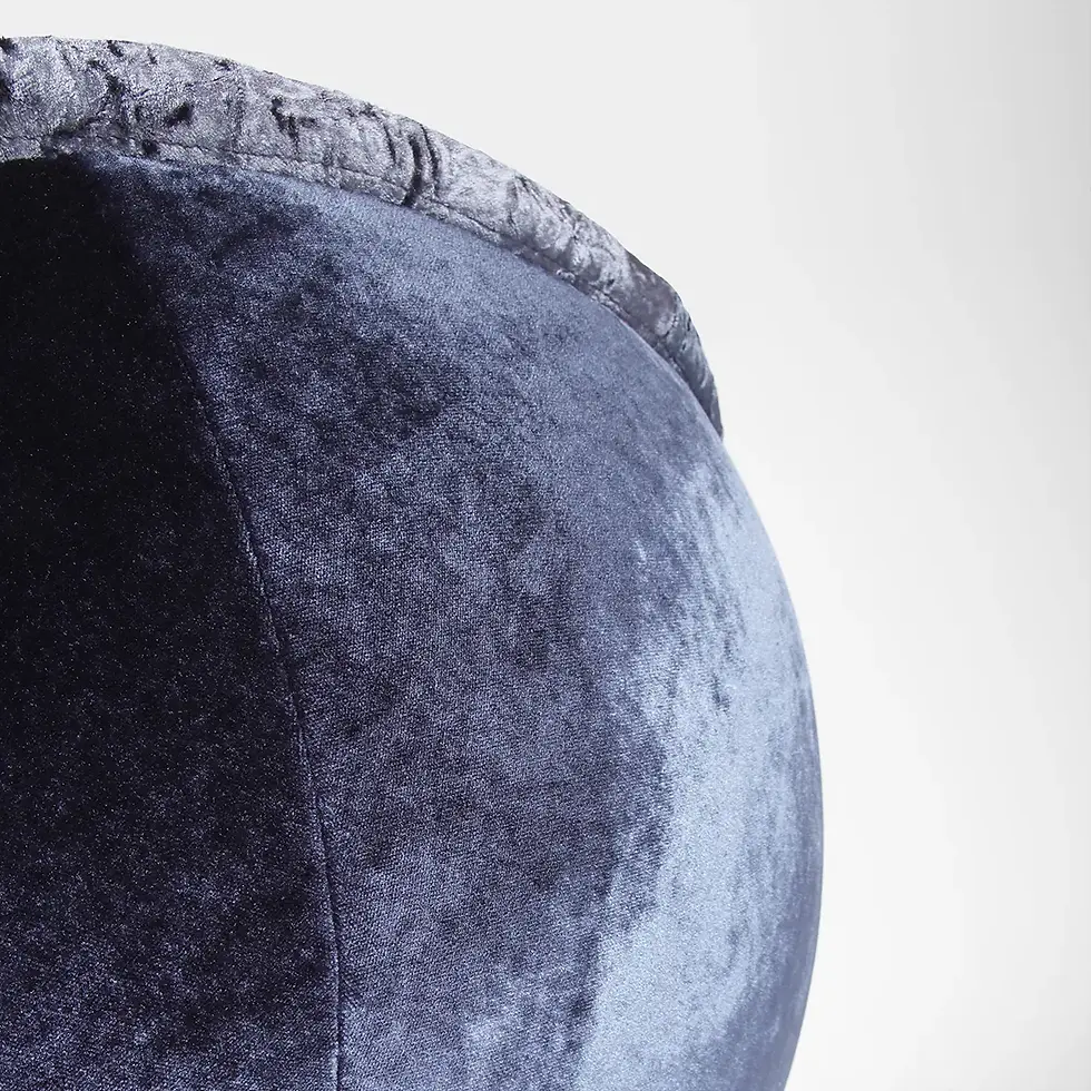 Miniaturbild: Detail Bezug lillus classic Kugel Sessel Ball Chair Ball Sessel gepolstert in Wunschfarbe Loungesessel im Kugel-Design