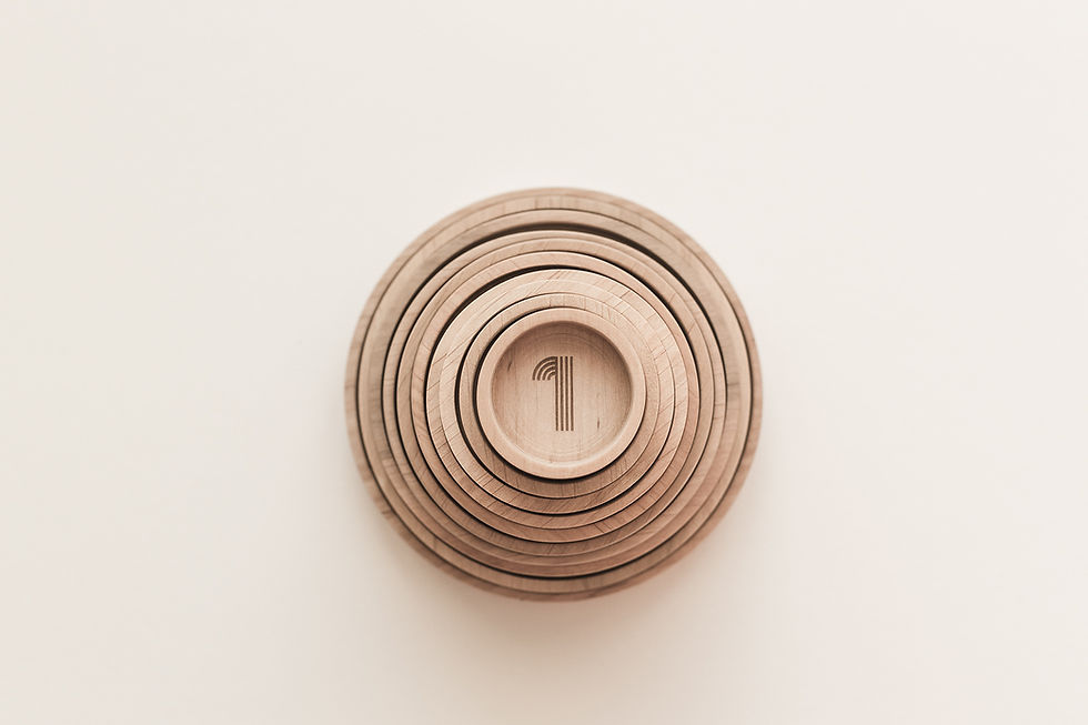 Thumbnail: Bestie Green - Wooden Numbered Sorting Plates