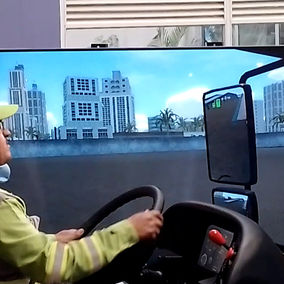 Con tecnología de punta se capacitan los conductores de Urbaser en Soacha