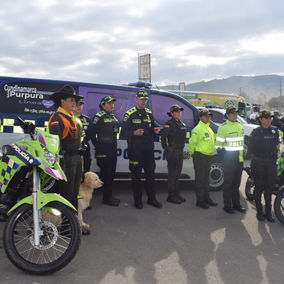 La Policía de Cundinamarca lanzó la estrategia "Patrulla Púrpura"