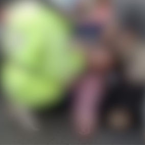 Picap dejó tirada a su pasajera luego de un accidente