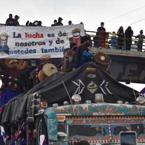 Llegó la minga indígena a Bogotá para apoyar al Presidente Petro