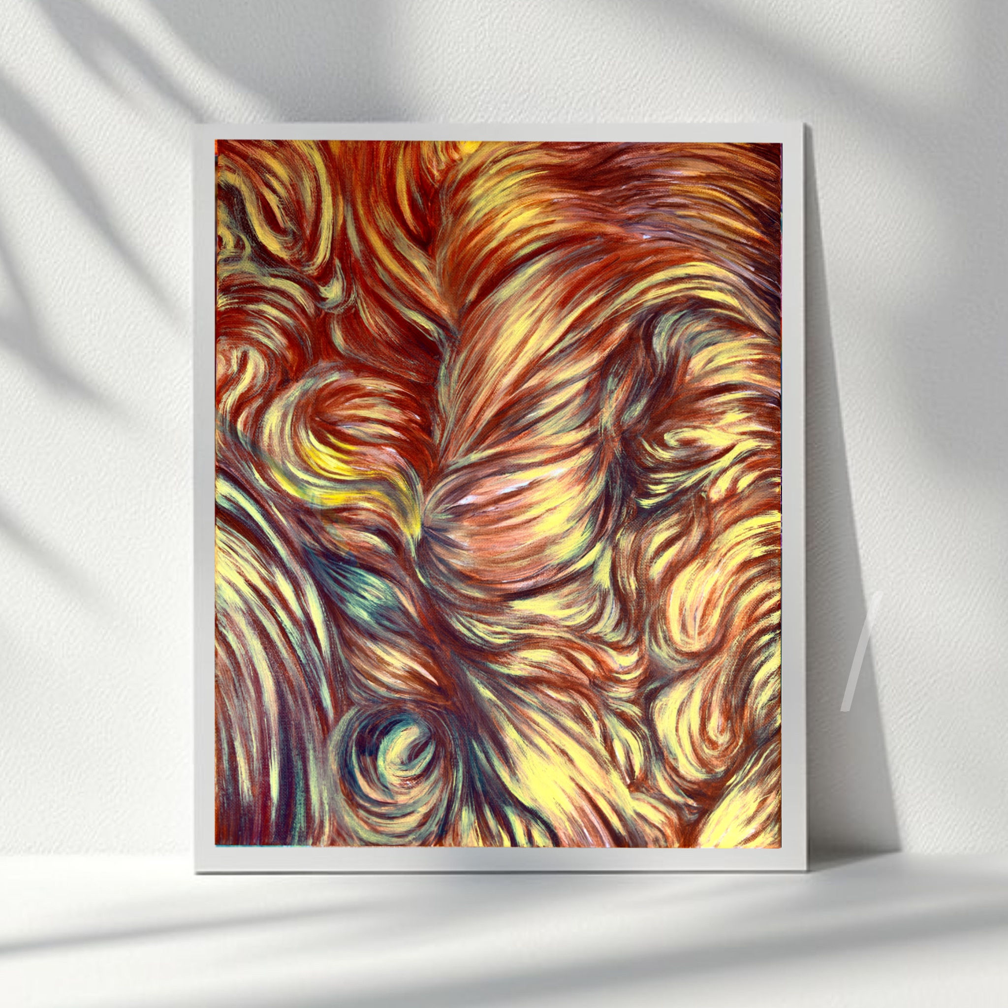 ~THE BLONDE~ painting print