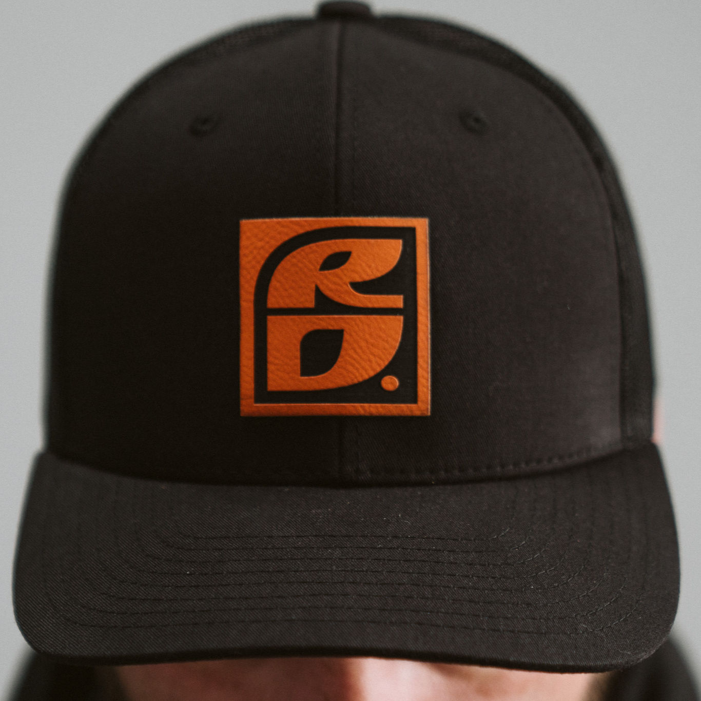 RD Leather Patch Snapback Hat | Rugged Destinations Headwear