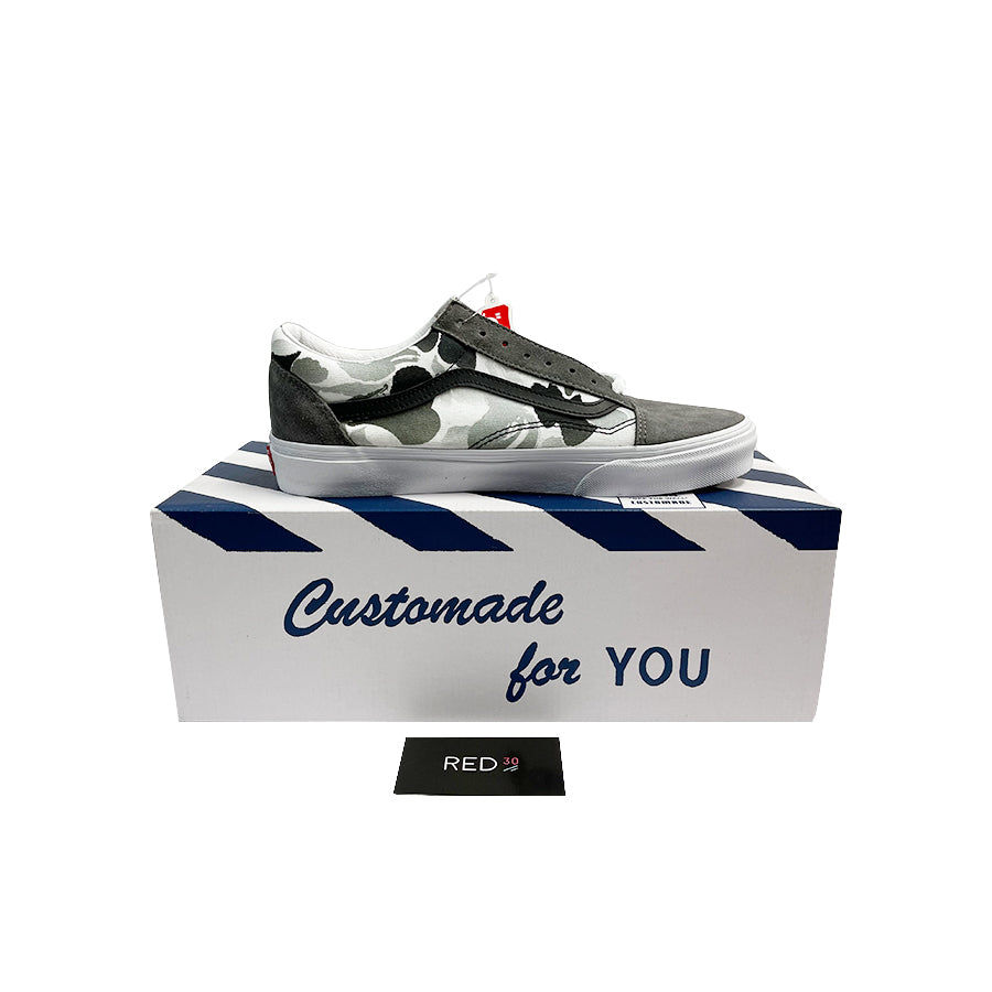 Vans Old Skool X A Bathing Ape Grey Camo
