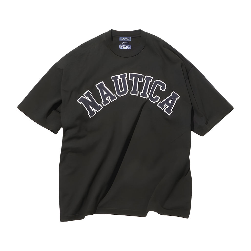 Nautica "Too Heavy" Arc Logo Tee Black