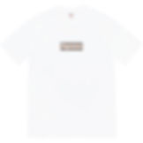 Supreme X Burberry Box Logo Tee White
