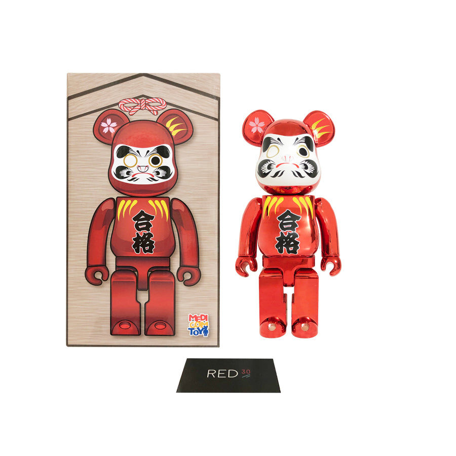 Medicom Toy Daruma 400% Bearbrick Red Plated