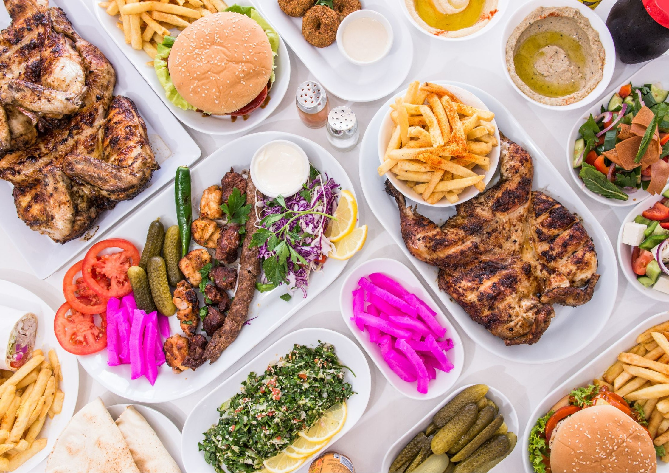 Arranged Food and Objects