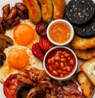 Arranged Food and Objects