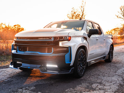 The Legnedary Silverado at sunset
