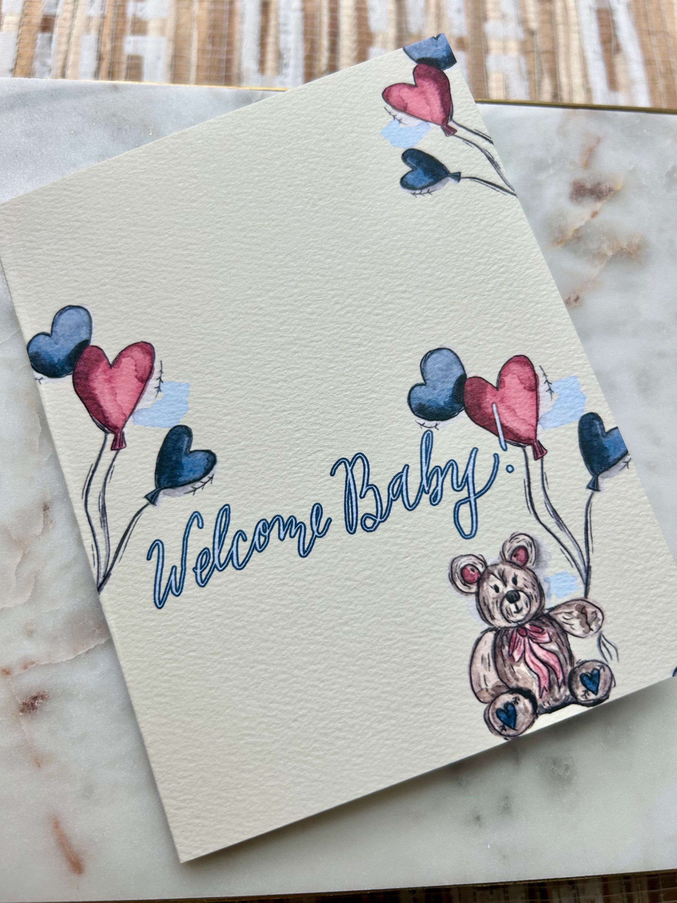 Baby Watercolor Panting Cards