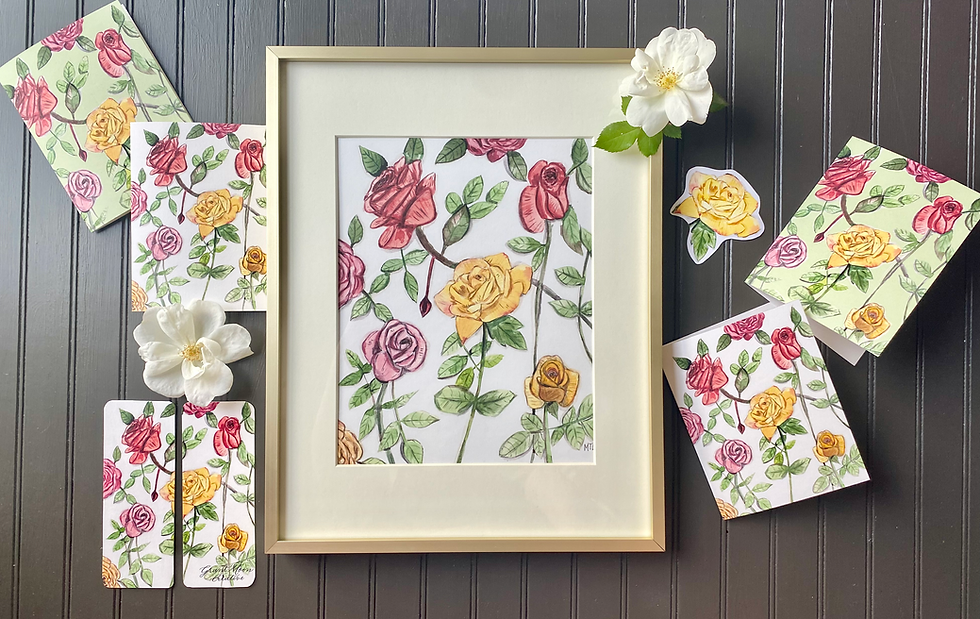 Thumbnail: June Birth Month Flower, Rose , ORIGINAL Style