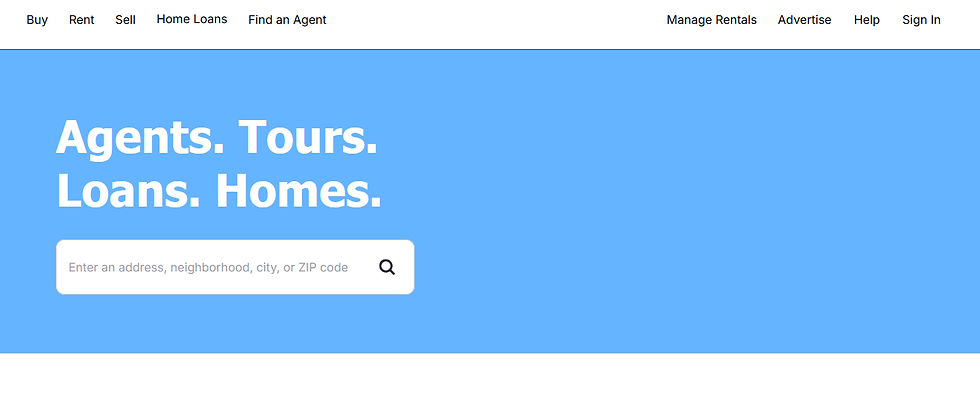 Zillow Real Estate Website