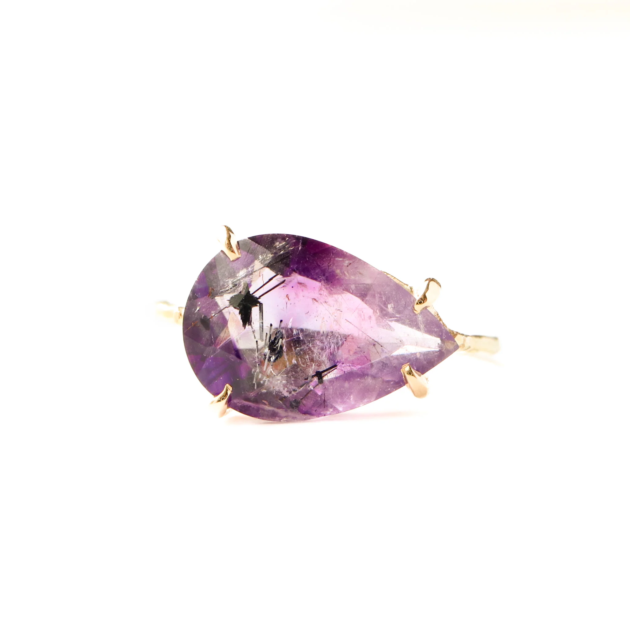 Bague "flat" améthyste