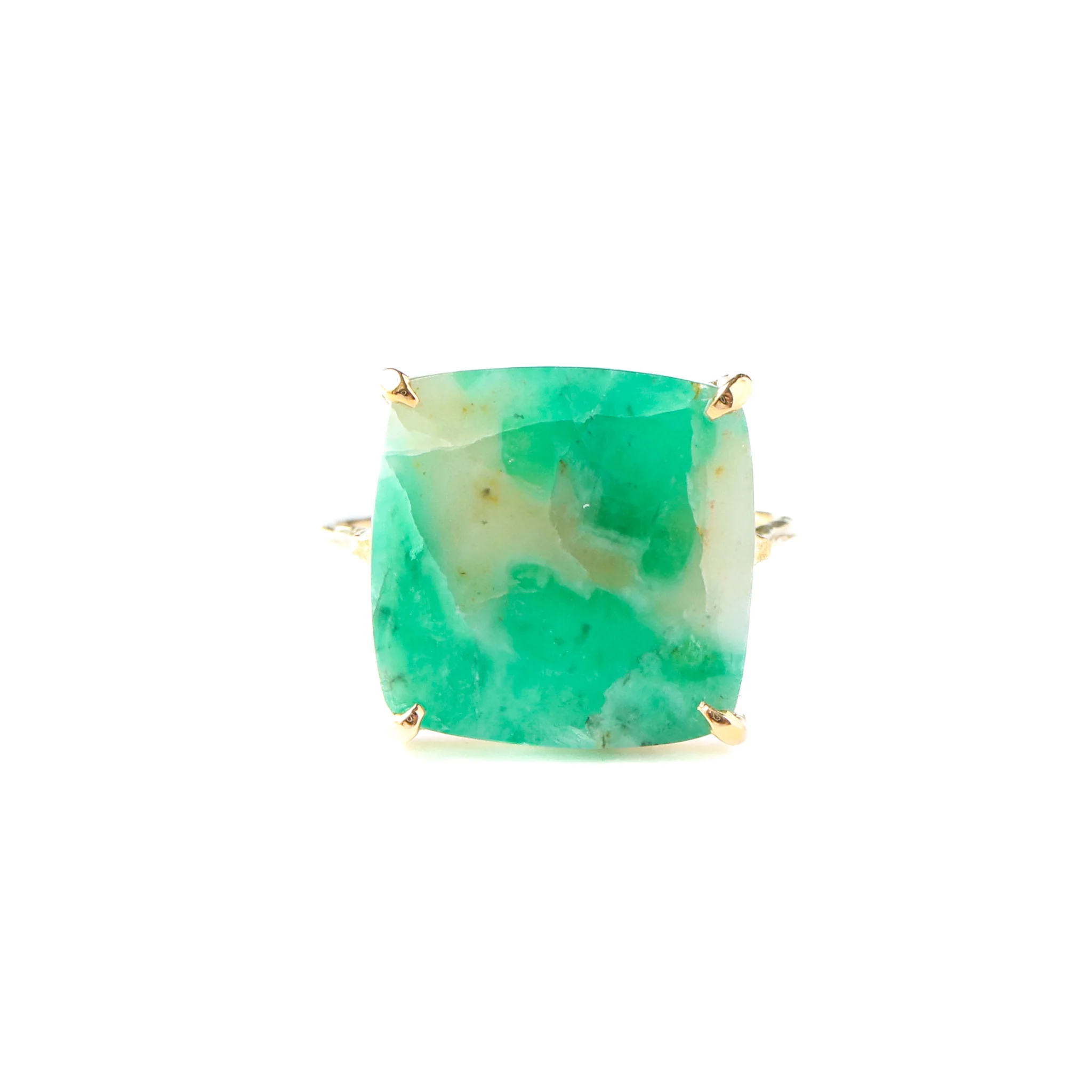 Bague "flat" émeraude