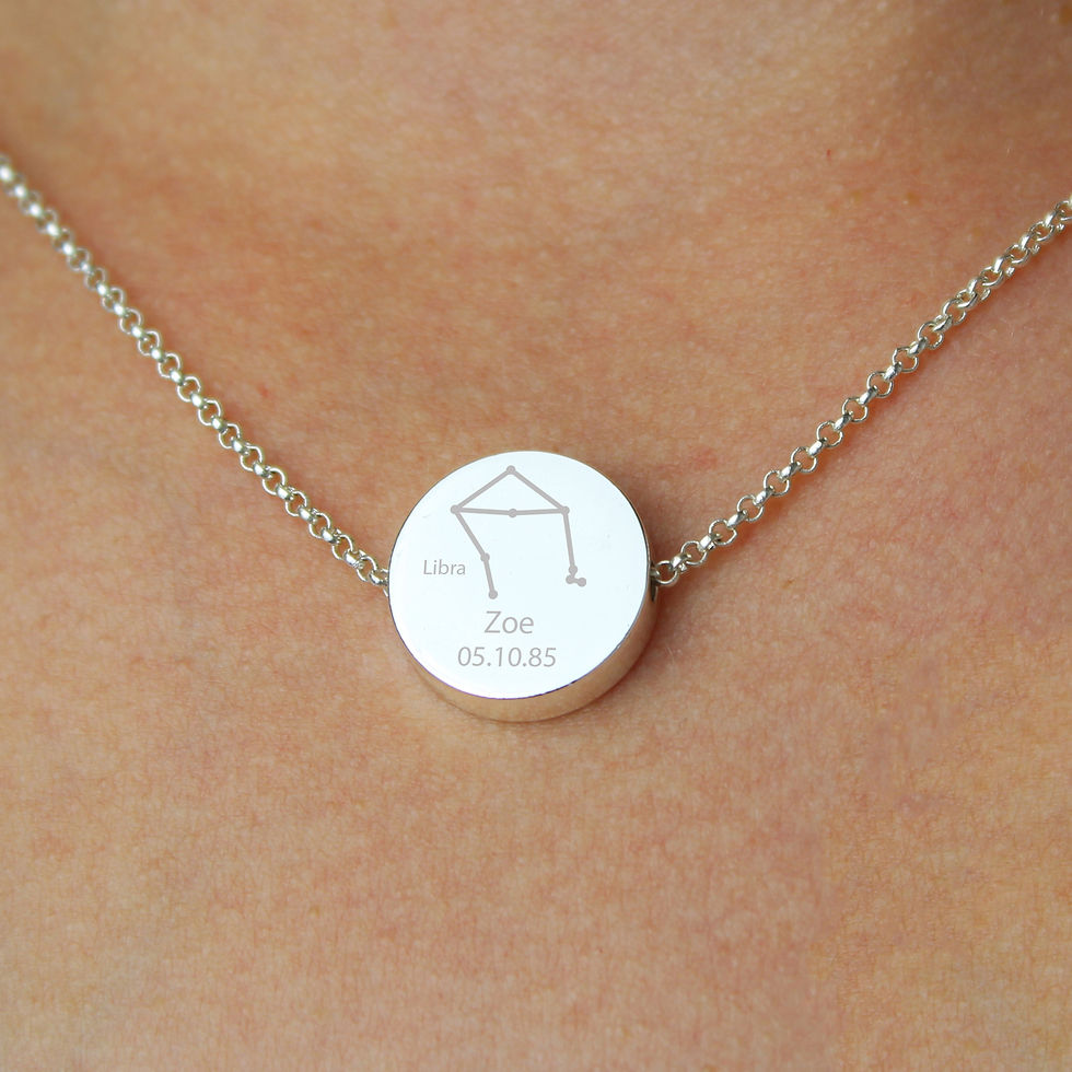Thumbnail: Personalised Zodiac Sign Necklace