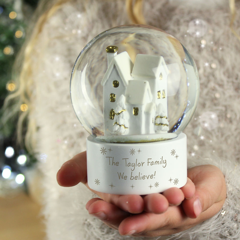 Thumbnail: Christmas Village Snow Globe