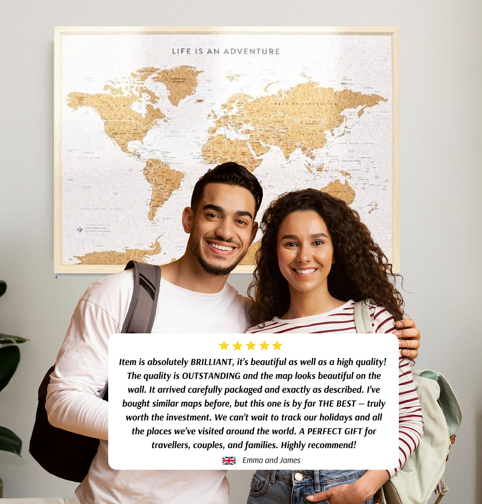 Thumbnail: World Map With Pins - Beige