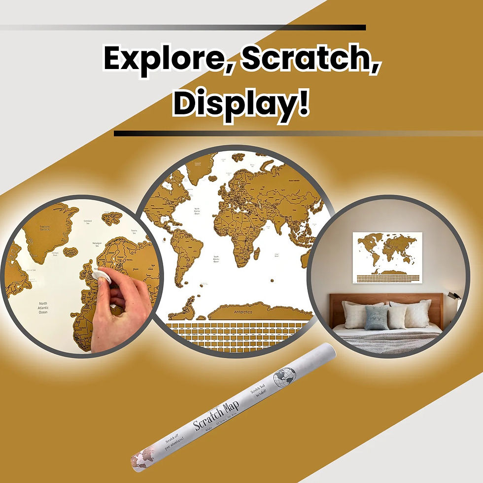 Thumbnail: ScratchTravel Map - White
