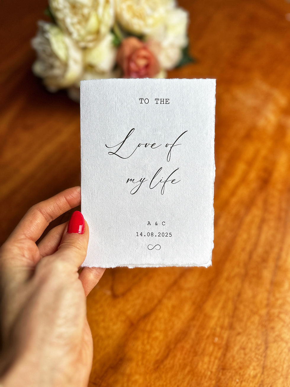 Thumbnail: Wedding Vow Books Cotton Paper