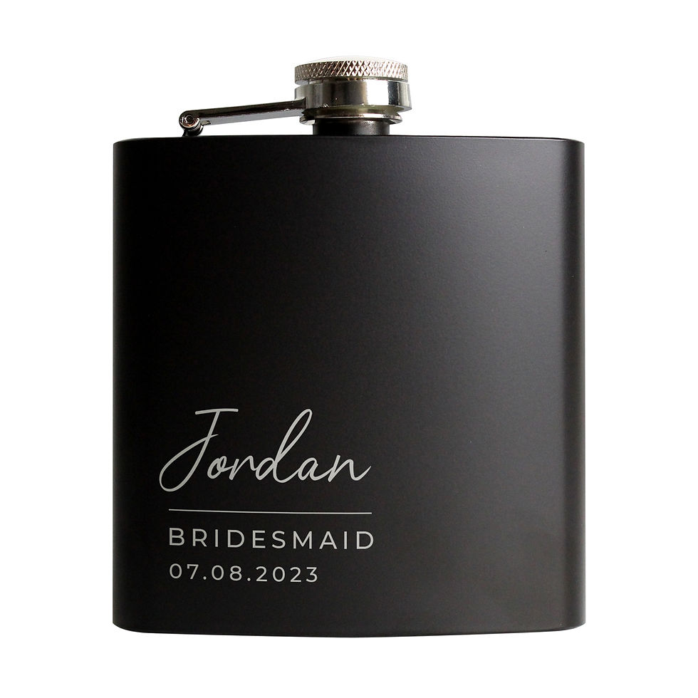 Thumbnail: Personalised Wedding Flask