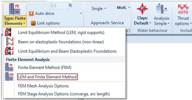 Define Mesh Analysis Options