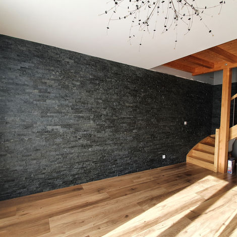 Maçon mur en pierre intérieur Rumilly Savoie et Haute-Savoie