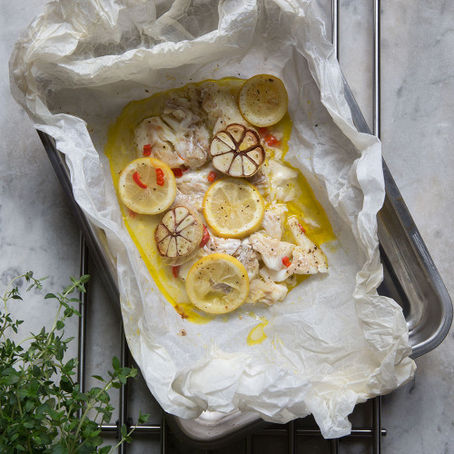 Garlic & Lemon Baked Cod