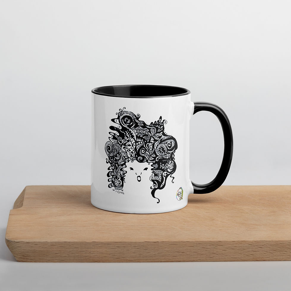 Thumbnail: Sister B Crazy Hair Daze Mug with Black Inside