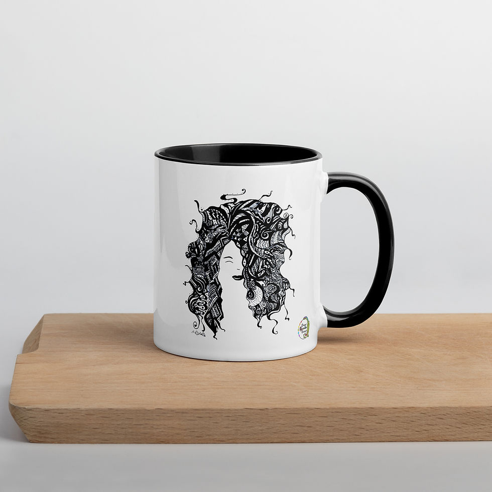 Thumbnail: Sister A Crazy Hair Daze Mug with Black Inside